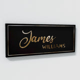 Nursery Baby Name Luxury Gold Wall Art