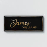 Nursery Baby Name Luxury Gold Wall Art