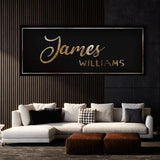 Nursery Baby Name Luxury Gold Wall Art