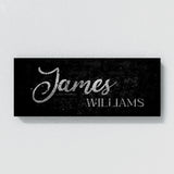 Nursery Baby Name Silver Wall Art