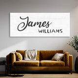 Nursery Baby Name White Wall Art
