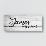 Nursery Baby Name White Wooden Wall Art