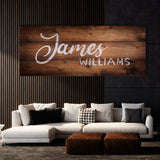 Nursery Baby Name Wooden Plank Wall Art