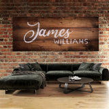 Nursery Baby Name Wooden Plank Wall Art