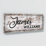 Nursery Baby Name Wooden White Wall Art