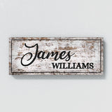 Nursery Baby Name Wooden White Wall Art