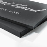 Perfect Blend Family Names Black Wall Art