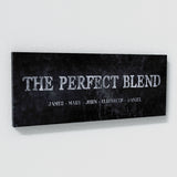 Perfect Blend Family Names Concrete Wall Art
