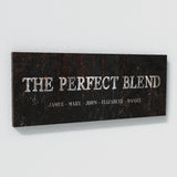 Perfect Blend Family Names Metal Rust Wall Art