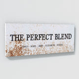 Perfect Blend Family Names Metal Rust Wall Art