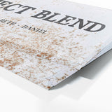 Perfect Blend Family Names Metal Rust Wall Art