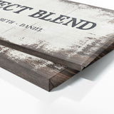 Perfect Blend Family Names White Wood Wall Art