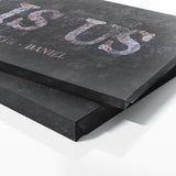 This Is Us Family Names Concrete Rust Wall Art