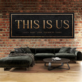 This Is Us Family Names Stone Wall Art