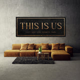 This Is Us Family Names Stone Wall Art