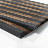 Usa Flag Black Wooden Wall Art