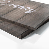 Wedding Couple Name Grey Wooden Wall Art
