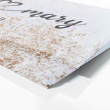 Wedding Couple Name Metal Rust White Wall Art
