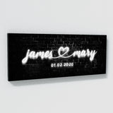 Wedding Couple Name Neon Wall Art