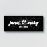 Wedding Couple Name Neon Wall Art