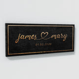 Wedding Couple Name Stone Wall Art