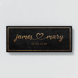 Wedding Couple Name Stone Wall Art