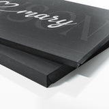 Wedding Family Name Black Wall Art