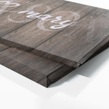 Wedding Family Name Grey Wooden Wall Art