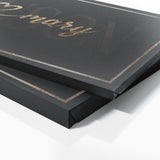 Wedding Family Name Luxury Gold Wall Art