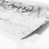 Wedding Family Name Marble White Wall Art