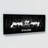 Wedding Family Name Neon Wall Art