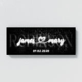 Wedding Family Name Neon Wall Art