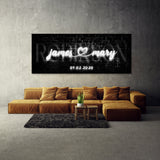 Wedding Family Name Neon Wall Art