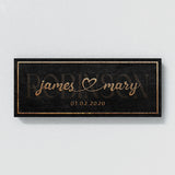 Wedding Family Name Stone Wall Art