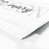 Wedding Family Name White Wall Art