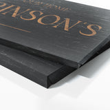 Welcome To Home Family Name Black Wood Wall Art