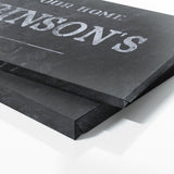 Welcome To Home Family Name Concrete Wall Art