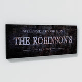 Welcome To Home Family Name Concrete Wall Art