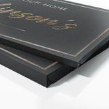 Welcome To Home Family Name Luxury Wall Art