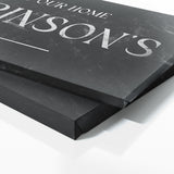 Welcome To Home Family Name Marble Wall Art