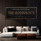 Welcome To Home Family Name Stone Wall Art