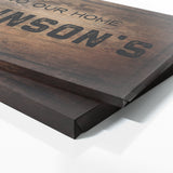 Welcome To Home Family Name Wooden Wall Art