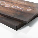 Welcome To Home Family Name Wooden Wall Art
