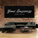 Your Business Company Black Wall Art