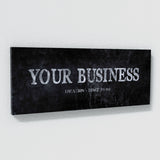Your Business Company Concrete Black Wall Art