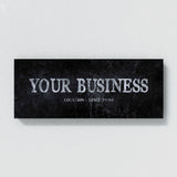 Your Business Company Concrete Black Wall Art