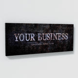 Your Business Company Concrete Rust Wall Art
