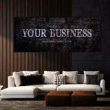 Your Business Company Concrete Rust Wall Art