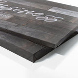 Your Business Company Darker Wooden Wall Art