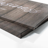 Your Business Company Grey Wooden Wall Art